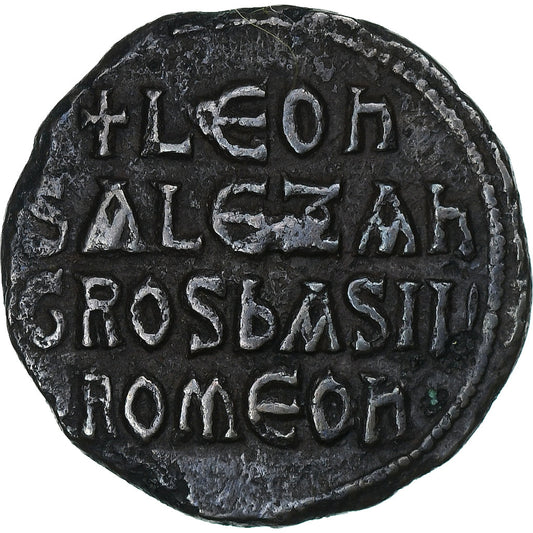 Lev VI. a Alexander, 
  
  Follis, 
  
  886-912