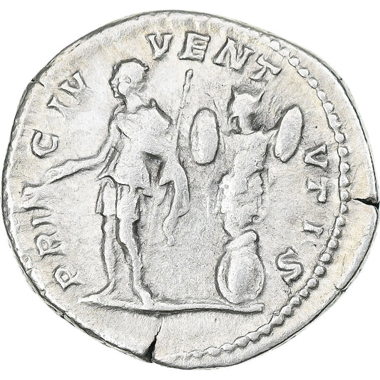 Geta, 
  
  denár, 
  
  200-202