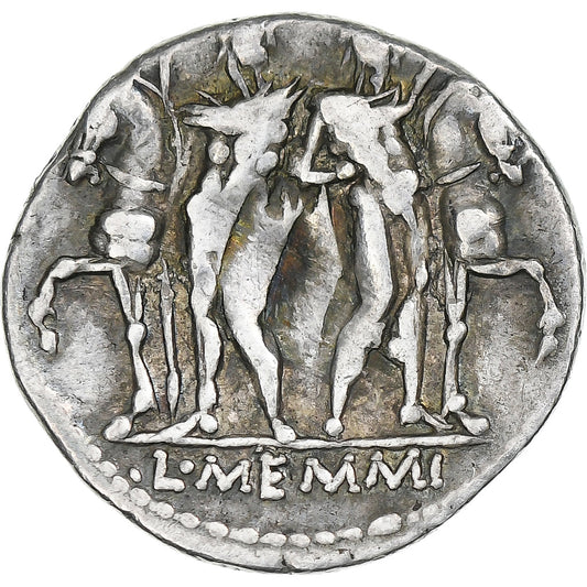 Memmia, 
  
  denár, 
  
  109-108 pred Kristom