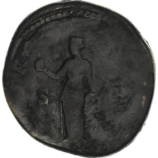 Diva Faustína I. 
  
  Sestertius, 
  
  141