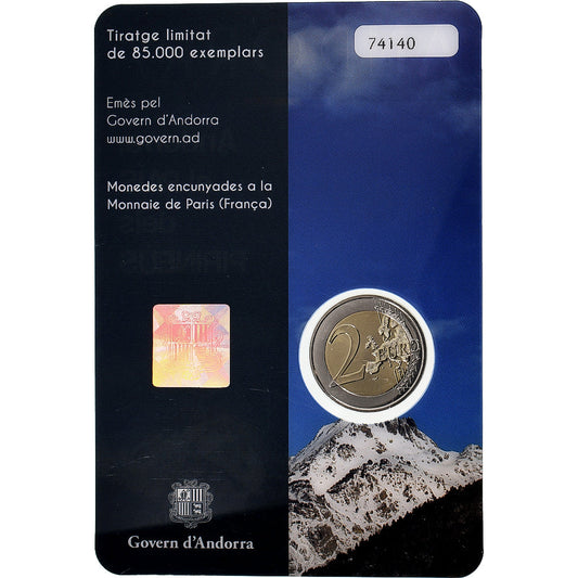 Andorra, 
  
  2 eurá, 
  
  Pays des Pyrénées