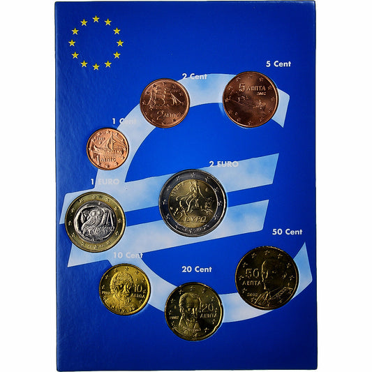 Grécko, 
  
  Set 1 ct. - 2 eurá, 
  
  eurový set