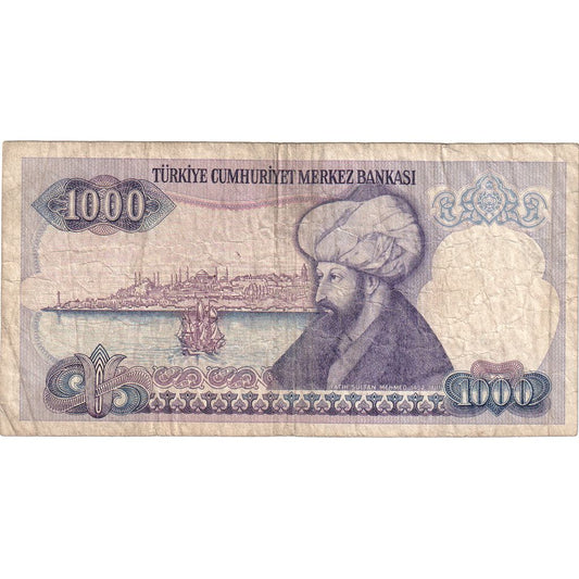 Turecko, 
  
  1000 lír, 
  
  VF(20-25)