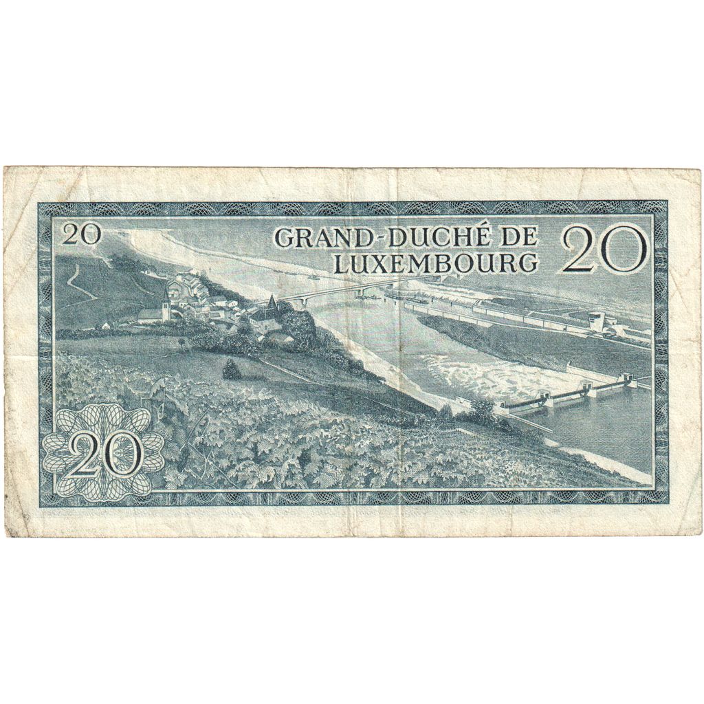 Luxembursko, 
  
  20 frankov, 
  
  7. 3. 1966