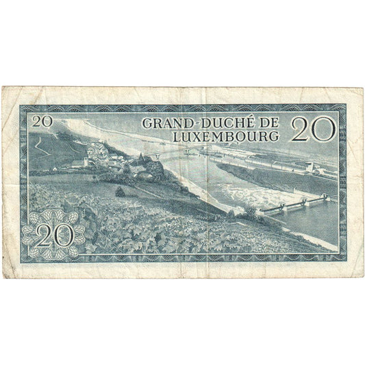 Luxembursko, 
  
  20 frankov, 
  
  7. 3. 1966