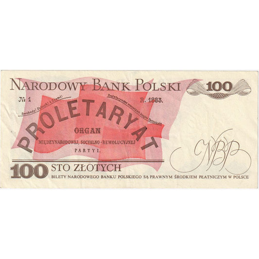 Poľsko, 
  
  100 zlotých, 
  
  1986-06-01