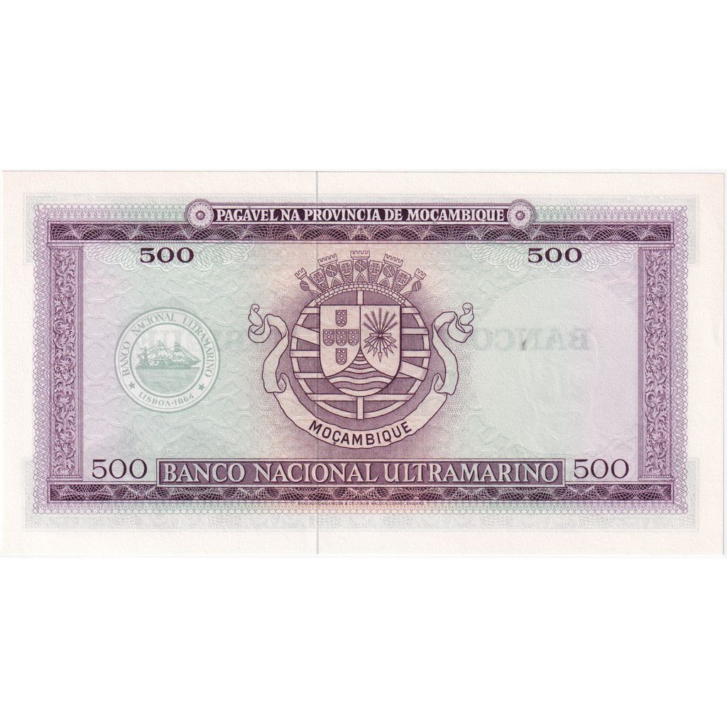 Mozambik, 
  
  500 Escudos, 
  
  1967-03-22