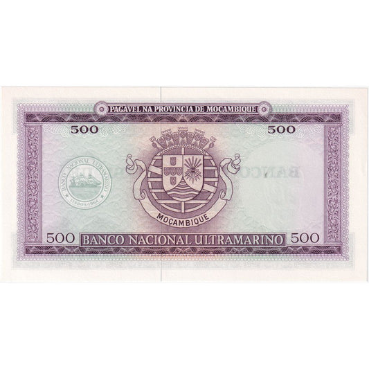 Mozambik, 
  
  500 Escudos, 
  
  1967-03-22