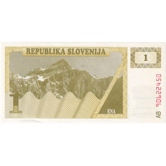 Slovinsko, 
  
  1 toliar, 
  
  UNC(65-70)