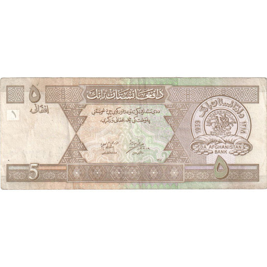Afganistan, 
  
  5 Afgancov, 
  
  AU(55-58)