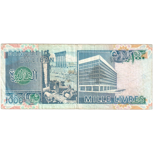 Libanon, 
  
  1000 livre, 
  
  VF(30-35)