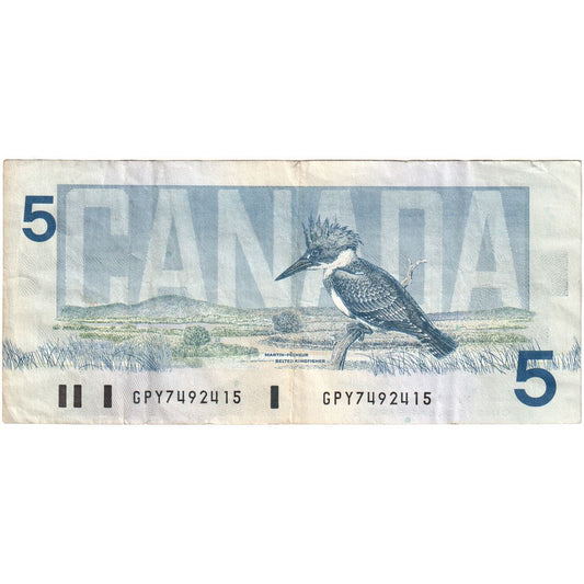Kanada, 
  
  5 dolárov, 
  
  EF(40-45)