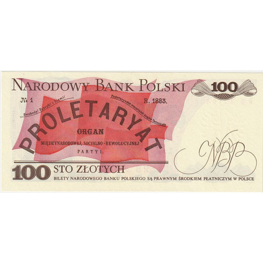 Poľsko, 
  
  100 zlotých, 
  
  12.12.1988