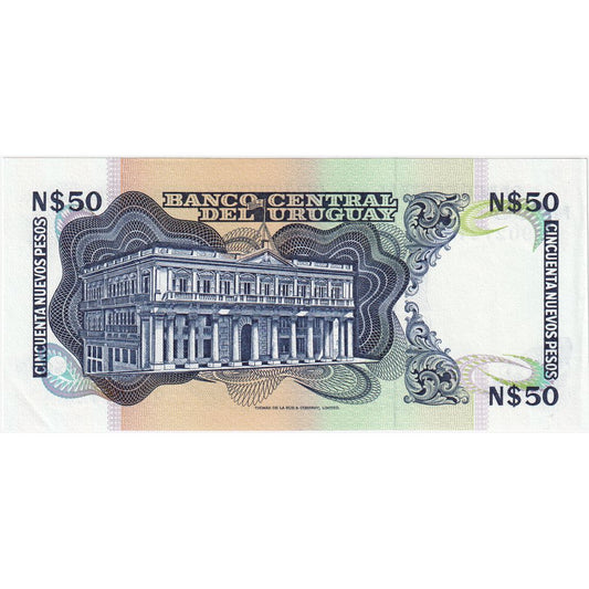 Uruguaj, 
  
  50 nuevos pesos, 
  
  UNC(65-70)