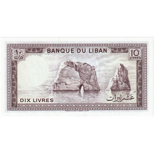 Libanon, 
  
  10 livre, 
  
  KM: 63a