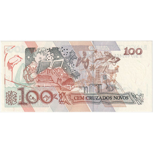 Brazília, 
  
  100 Cruzados Novos, 
  
  UNC(65-70)