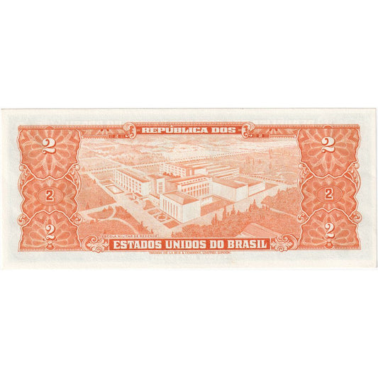 Brazília, 
  
  2 Cruzeiros, 
  
  UNC(63)