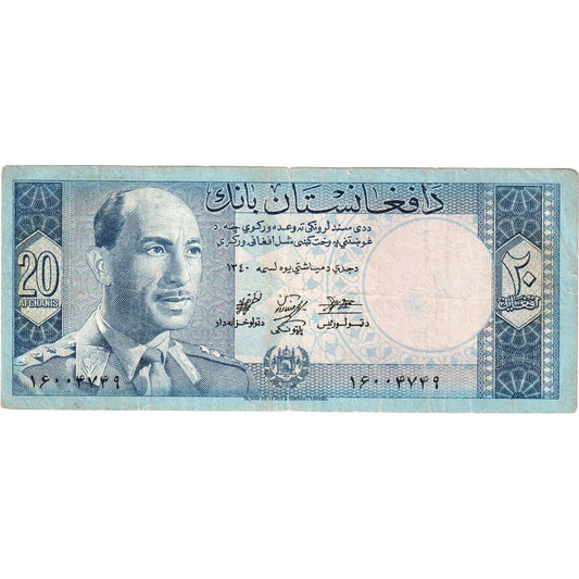 Afganistan, 
  
  20 Afgancov, 
  
  VF(20-25)