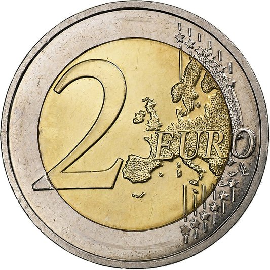 Francúzsko, 
  
  2 eurá, 
  
  10 ans de l'euro