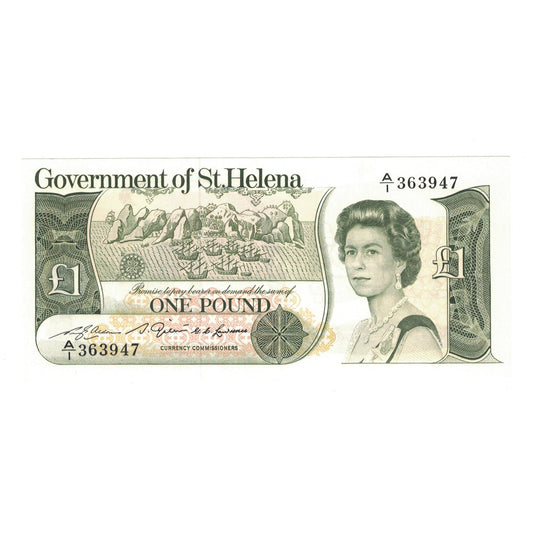 bankovka, 
  
  svätá Helena, 
  
  1 libra
