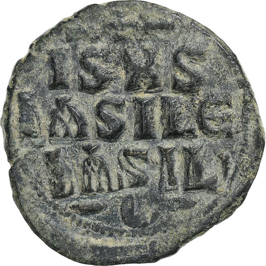Čas Konštantína IX. 
  
  Follis, 
  
  1042-1055