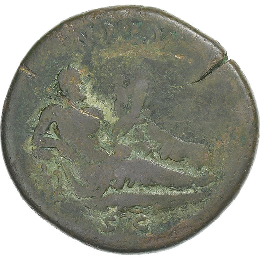 Hadrian, 
  
  Sestertius, 
  
  130-133