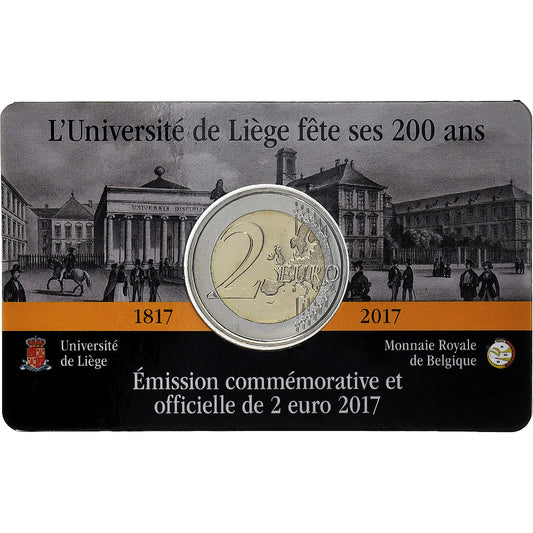 Belgicko, 
  
  2 eurá, 
  
  200 Ans - Université de Liège