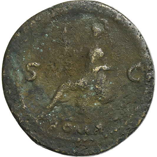 Galba, 
  
  Sestertius, 
  
  68-69