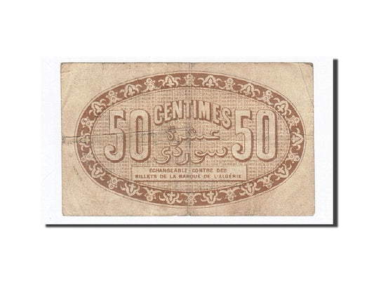 bankovka, 
  
  Alžírsko, 
  
  50 centimov