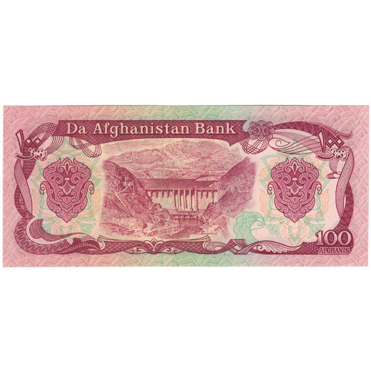 bankovka, 
  
  Afganistan, 
  
  100 Afgancov