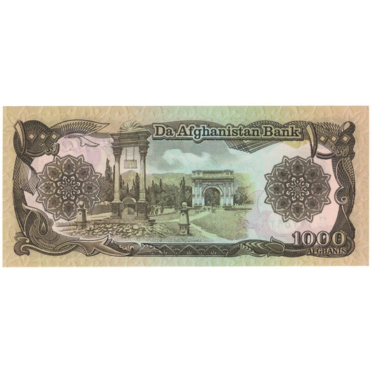 bankovka, 
  
  Afganistan, 
  
  1000 Afgancov