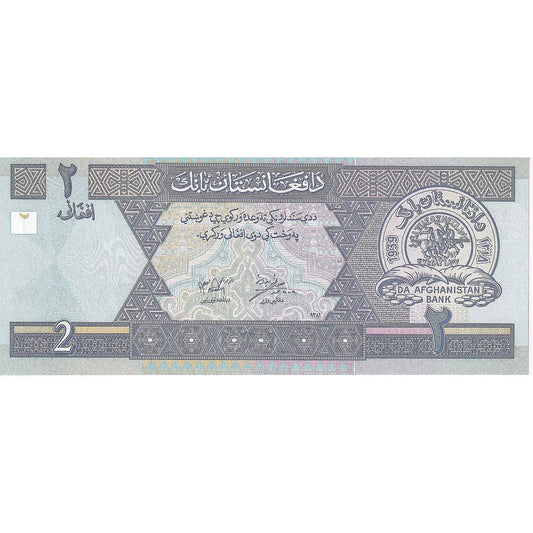 Afganistan, 
  
  2 Afganci, 
  
  2002