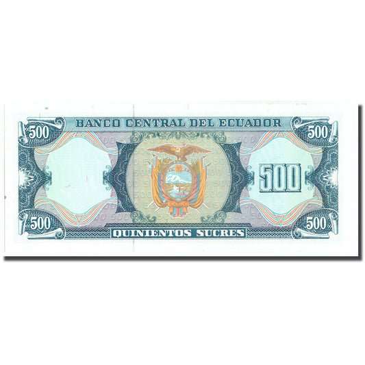bankovka, 
  
  Ekvádor, 
  
  500 Sucre