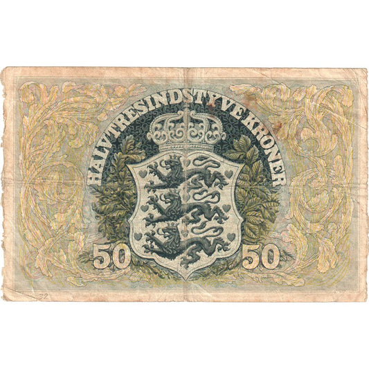 Dánsko, 
  
  50 korún, 
  
  1941