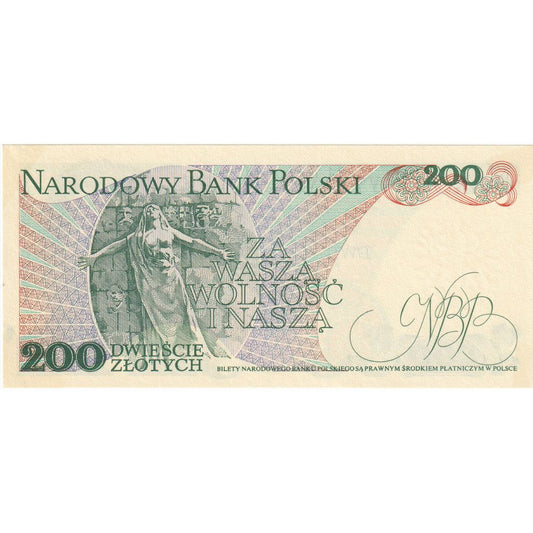 Poľsko, 
  
  200 zlotých, 
  
  12.12.1988