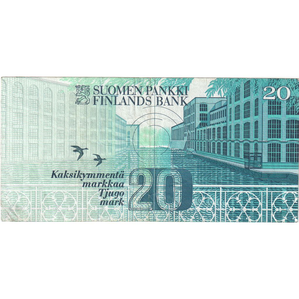 Fínsko, 
  
  20 Markkaa, 
  
  VF(30-35)