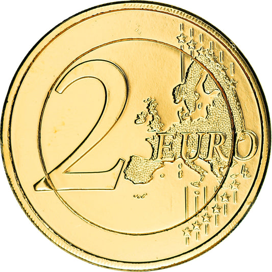Luxembursko, 
  
  2 eurá, 
  
  Ons Heemecht