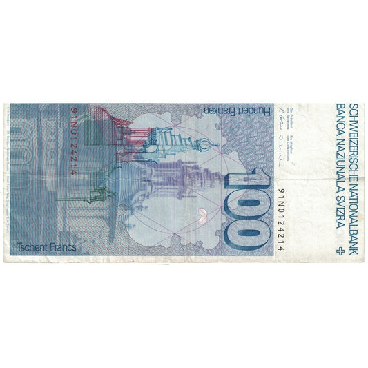bankovka, 
  
  Švajčiarsko, 
  
  100 Franken