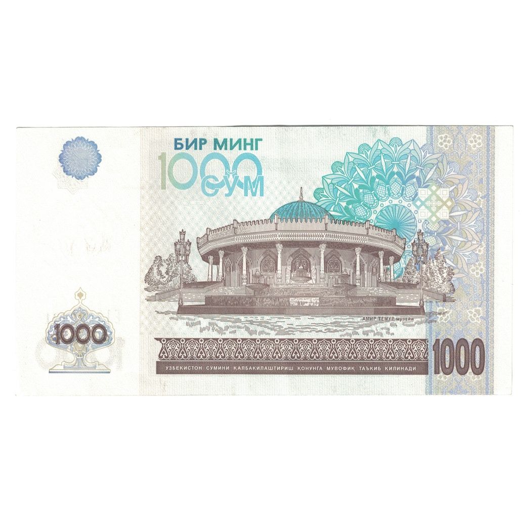 bankovka, 
  
  Uzbekistan, 
  
  Suma 1000