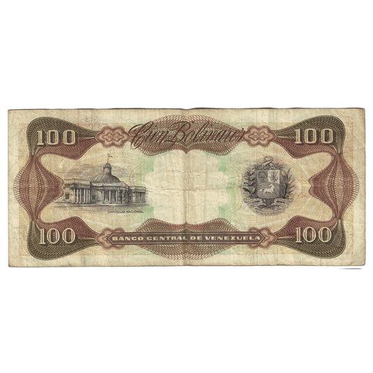 bankovka, 
  
  Venezuela, 
  
  100 Bolivarov