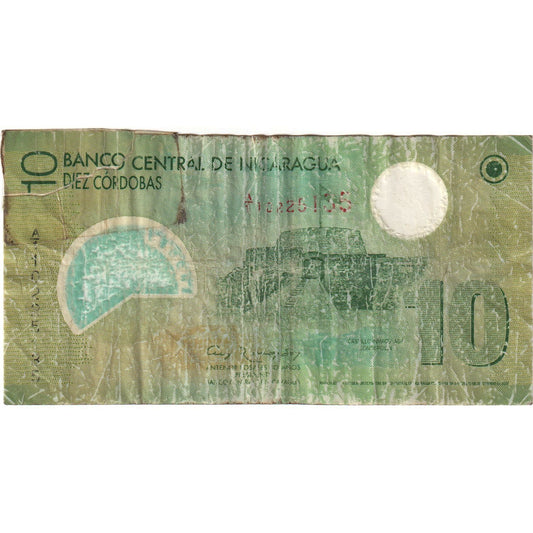 bankovka, 
  
  Nikaragua, 
  
  10 Cordobas