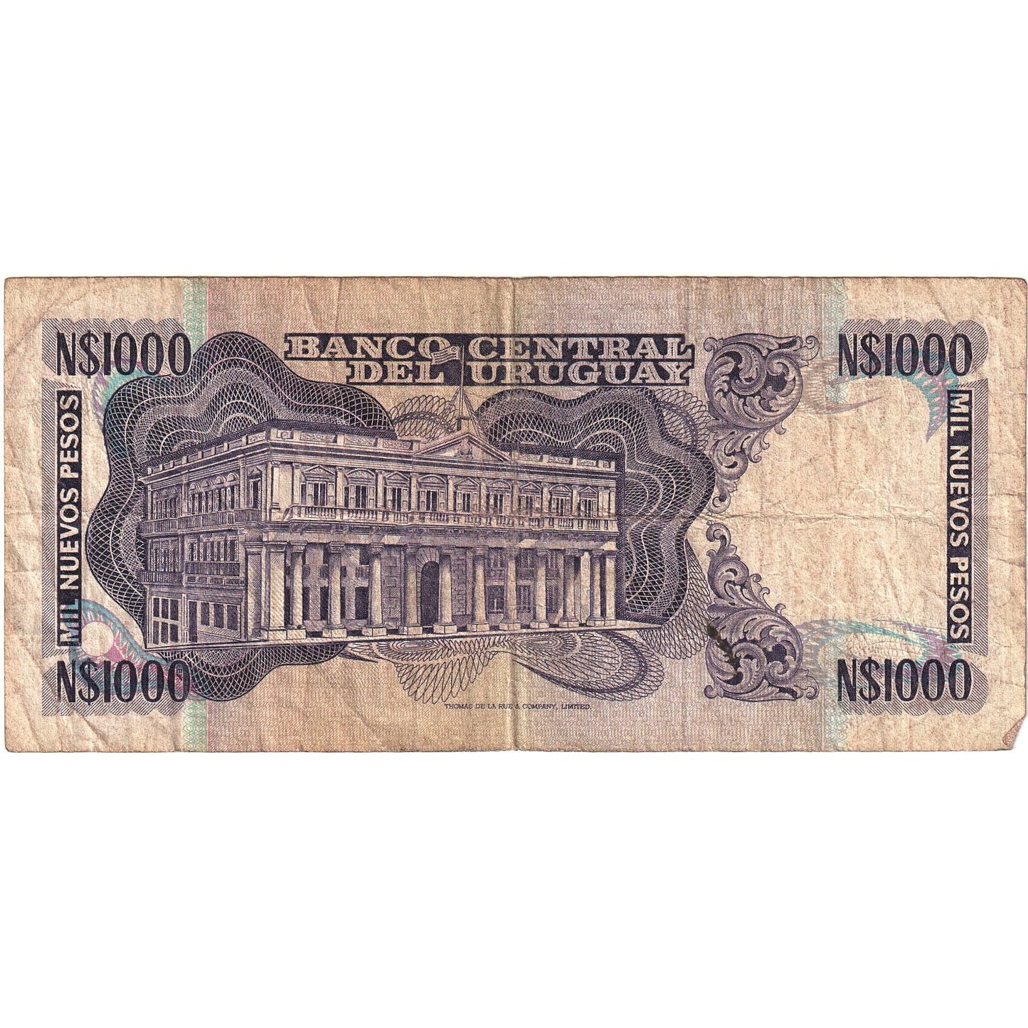 bankovka, 
  
  Uruguaj, 
  
  1000 nuevos pesos