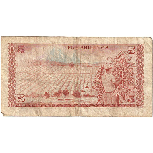 Keňa, 
  
  5 šilingov, 
  
  1978