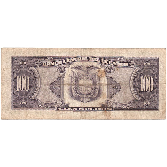 Ekvádor, 
  
  100 Sucres, 
  
  1977-08-10