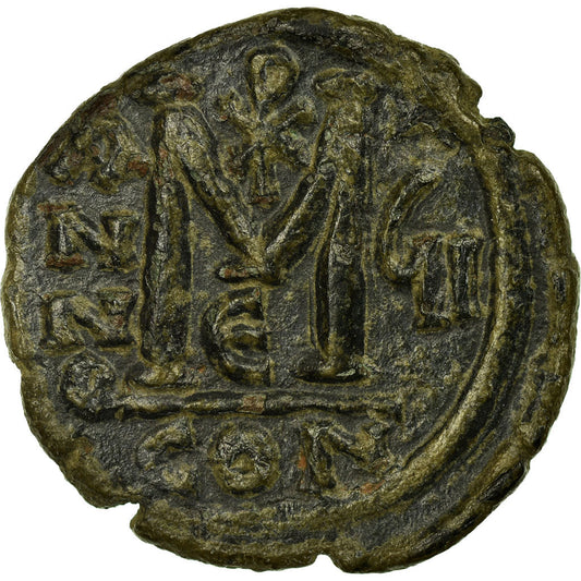 minca, 
  
  Justin II a Sophie, 
  
  Follis