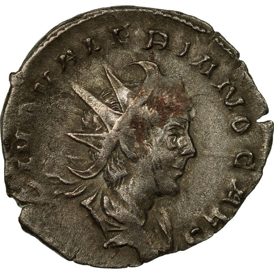 minca, 
  
  Valerián II., 
  
  Antoninianus
