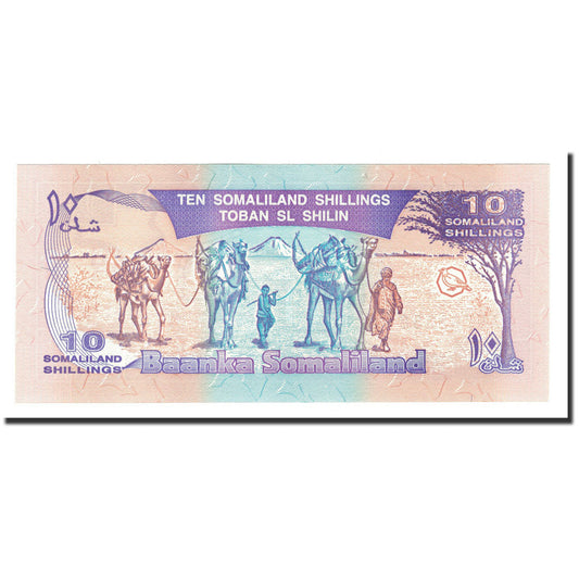 bankovka, 
  
  Somaliland, 
  
  10 šilingov = 10 šilinov