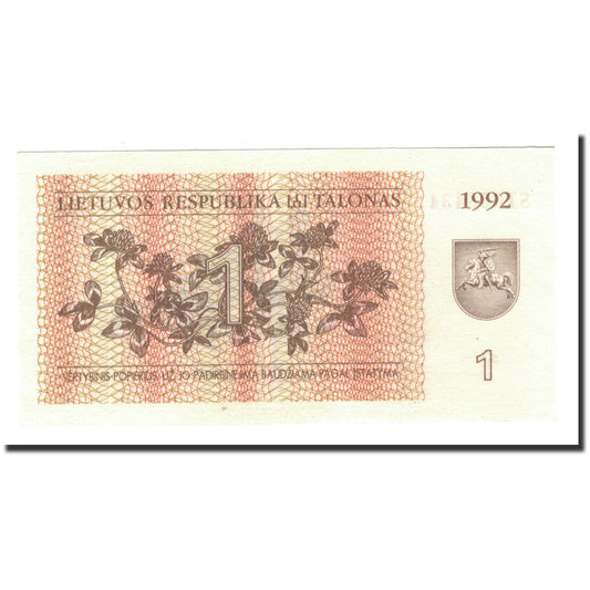 bankovka, 
  
  Litva, 
  
  1 (talonas)