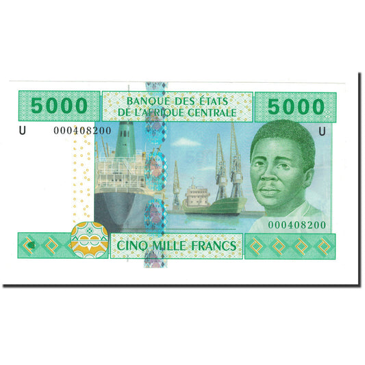 bankovka, 
  
  štáty strednej Afriky, 
  
  5000 frankov