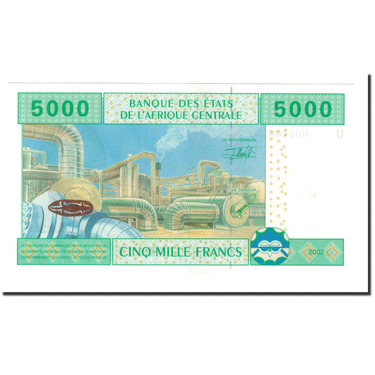 bankovka, 
  
  štáty strednej Afriky, 
  
  5000 frankov